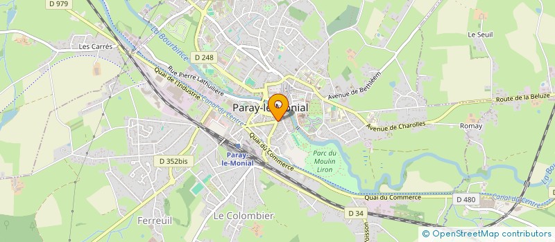 localisation de l'entreprise LA CREPERIE RESTAURANT à PARAY-LE-MONIAL