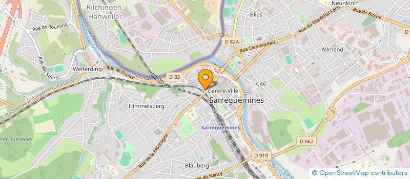 localisation de l'entreprise LA CREPERIE SARL  SARREGUEMINES