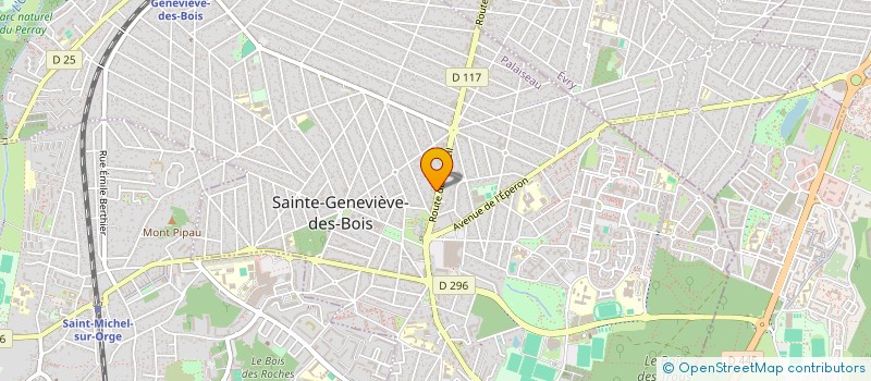localisation de l'entreprise LA CREPIERE à SAINTE-GENEVIEVE-DES-BOIS