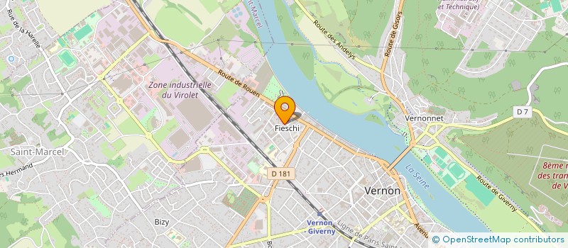 localisation de l'entreprise LA CREQUINIERE  VERNON