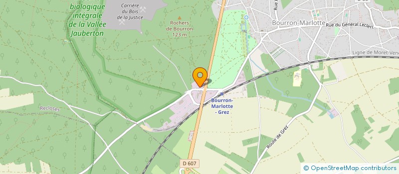 localisation de l'entreprise LA CRESSONNIERE  BOURRON-MARLOTTE