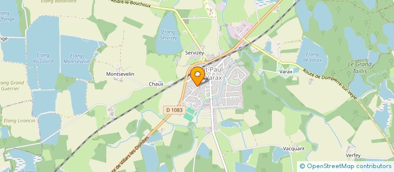 localisation de l'entreprise LA CRESSONNIERE  SAINT-PAUL-DE-VARAX