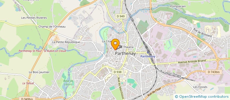 localisation de l'entreprise LA CRESSONNIERE  PARTHENAY