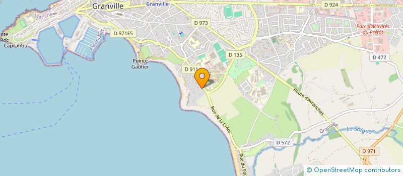 localisation de l'entreprise LA CRETE à GRANVILLE