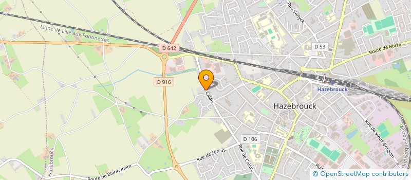 localisation de l'entreprise LA CREULE DES 5 D  HAZEBROUCK
