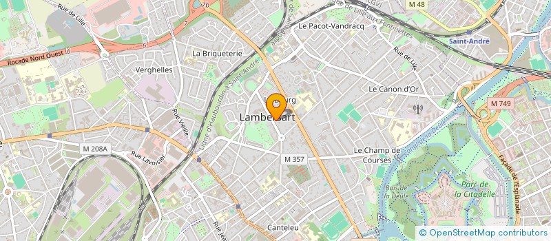 localisation de l'entreprise LA CREVETTE à LAMBERSART