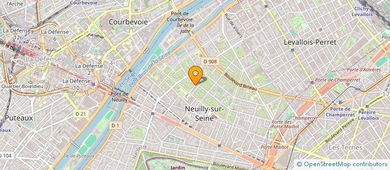 localisation de l'entreprise LA CRIA à NEUILLY-SUR-SEINE
