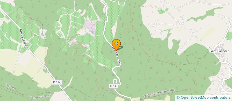 localisation de l'entreprise LA CRIDE  LE PUY-SAINTE-REPARADE