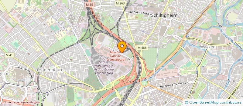 localisation de l'entreprise LA CRIEE à STRASBOURG