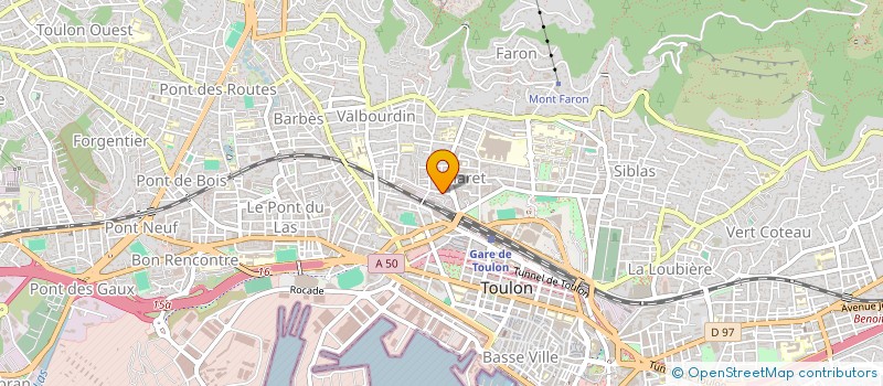 localisation de l'entreprise LA CRIEE à TOULON