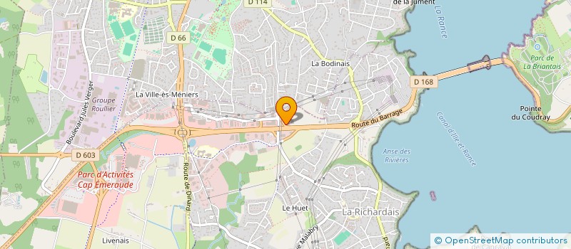 localisation de l'entreprise LA CRIEE  LA RICHARDAIS