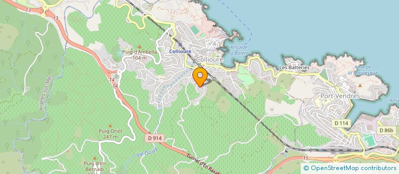 localisation de l'entreprise LA CRIEE  COLLIOURE