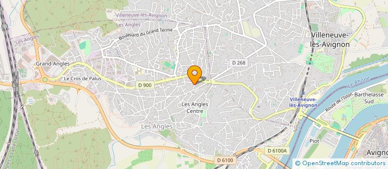 localisation de l'entreprise LA CRIEE DES ANGLES  LES ANGLES