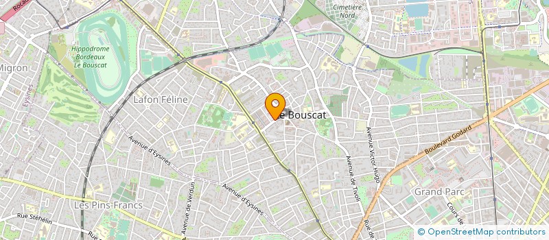 localisation de l'entreprise LA CRIEE DU BOUSCAT à LE BOUSCAT