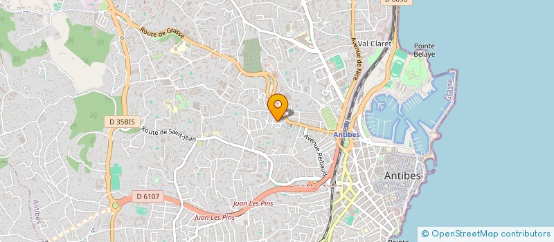 localisation de l'entreprise LA CRIEE DU LOUP à ANTIBES