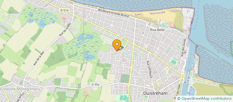 localisation de l'entreprise LA CRILE  OUISTREHAM