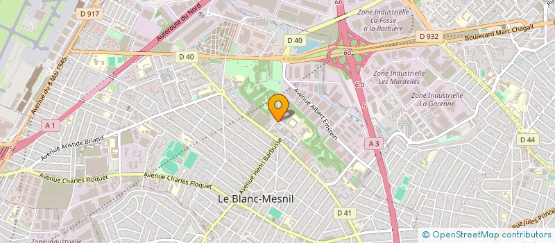 localisation de l'entreprise LA CRIMO GENE à LE BLANC-MESNIL
