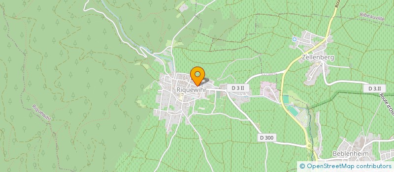 localisation de l'entreprise LA CRISTALLERIE à RIQUEWIHR