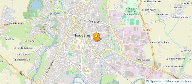 localisation de l'entreprise LA CRISTALLERIE DE BONABRY  FOUGERES