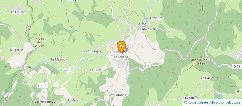 localisation de l'entreprise LA CRIUS  SAINT-JEAN-LA-VETRE