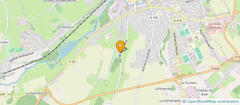 localisation de l'entreprise LA CROC'CINELLE DE LA RISLE à L'AIGLE