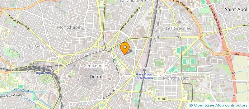 localisation de l'entreprise LA CROCH'CHOEUR  DIJON