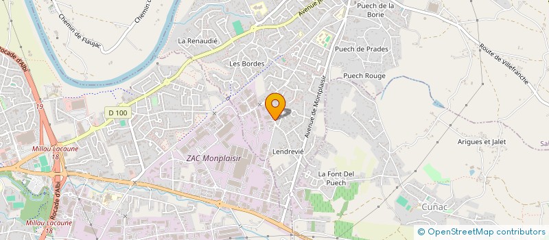 localisation de l'entreprise LA CROCHE CHOEUR à SAINT-JUERY