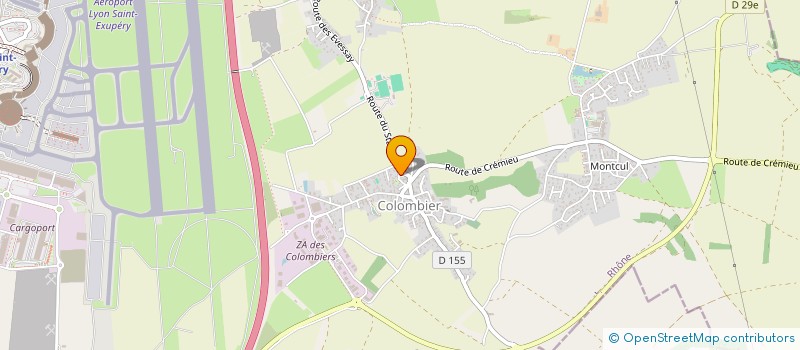 localisation de l'entreprise LA CROCHE CHOEUR  COLOMBIER-SAUGNIEU