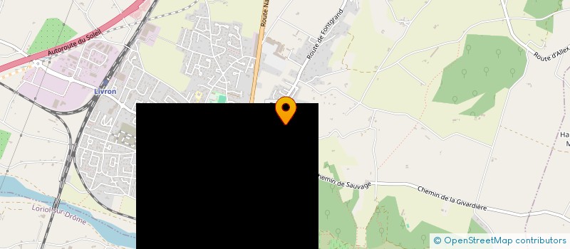 localisation de l'entreprise LA CROCHE CHOEUR  LIVRON-SUR-DROME