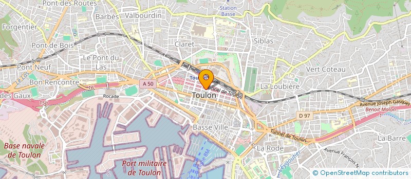 localisation de l'entreprise LA CROISADE  TOULON