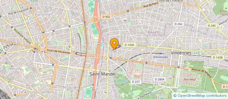 localisation de l'entreprise LA CROISADE COLONIE VACANCES à VINCENNES