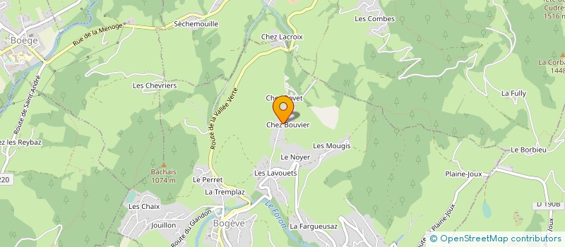 localisation de l'entreprise LA CROISEE  BOGEVE