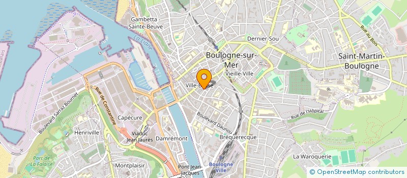 localisation de l'entreprise LA CROISEE à BOULOGNE-SUR-MER
