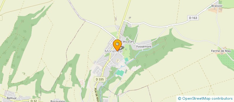 localisation de l'entreprise LA CROISEE D OGIVES  MORIENVAL