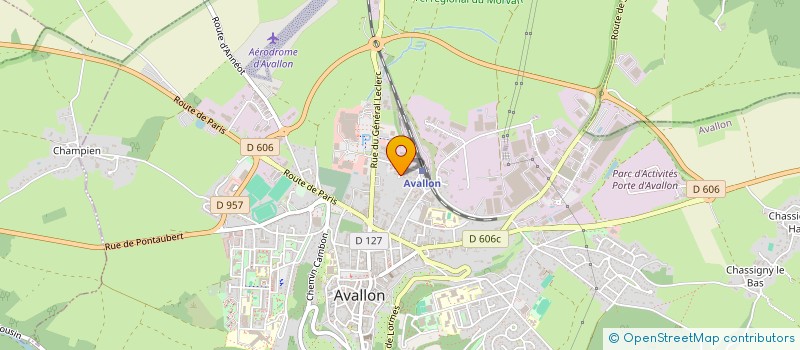 localisation de l'entreprise LA CROISEE DES CHEMINS à AVALLON