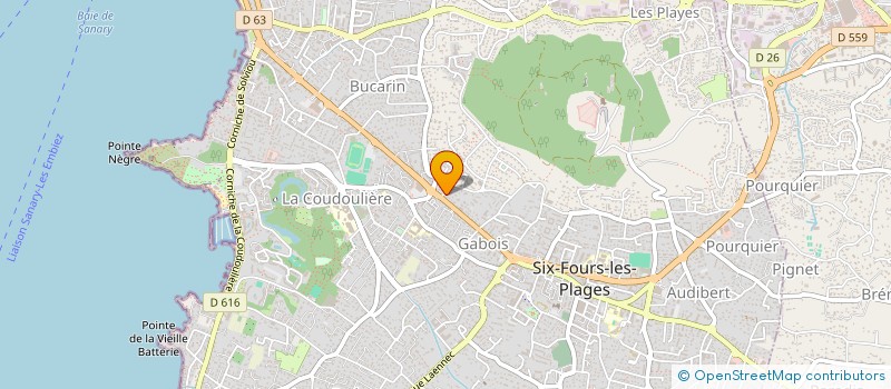 localisation de l'entreprise LA CROISEE DES CHEMINS à SIX-FOURS-LES-PLAGES