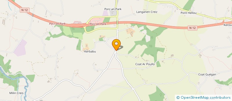 localisation de l'entreprise LA CROISEE DES CHEMINS  PLOUNEVEZ-MOEDEC