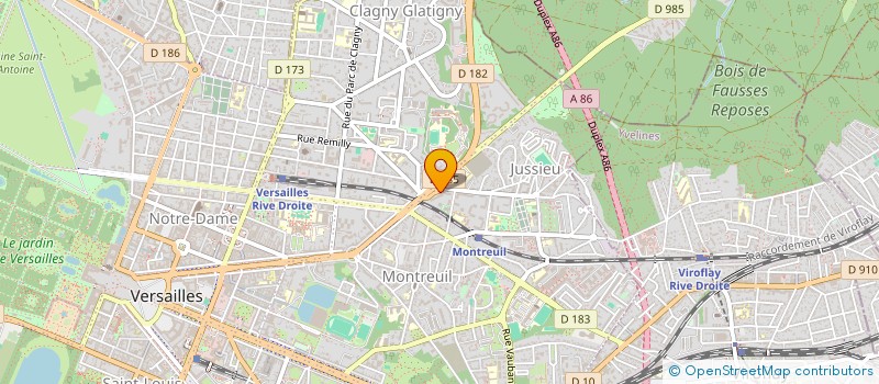 localisation de l'entreprise LA CROISEE DES CULTURES à VERSAILLES