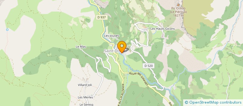 localisation de l'entreprise LA CROISEE DES DRAILLES  DEVOLUY