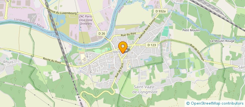 localisation de l'entreprise LA CROISEE DES JEUX  VERBERIE