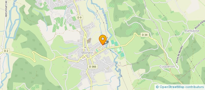 localisation de l'entreprise LA CROISEE DES MAUX  MONEIN