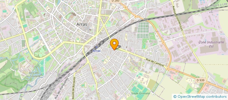 localisation de l'entreprise LA CROISEE DES TEMPS à ARRAS