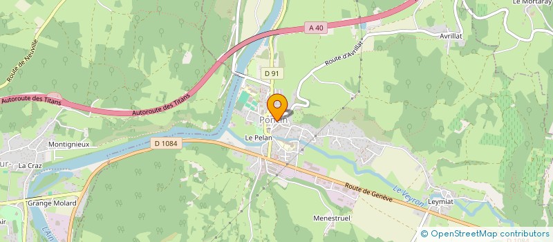 localisation de l'entreprise LA CROISEE DES TERROIRS à PONCIN