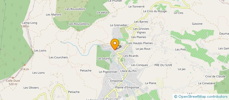 localisation de l'entreprise LA CROISETTE à SAINTE-MAXIME