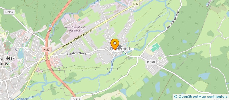 localisation de l'entreprise LA CROISETTE  FROIDECONCHE