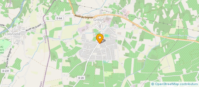 localisation de l'entreprise LA CROISETTE  GRILLON