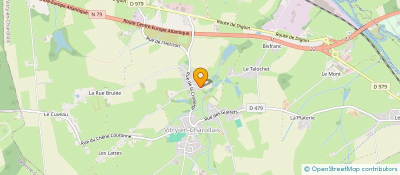 localisation de l'entreprise LA CROISETTE  VITRY-EN-CHAROLLAIS