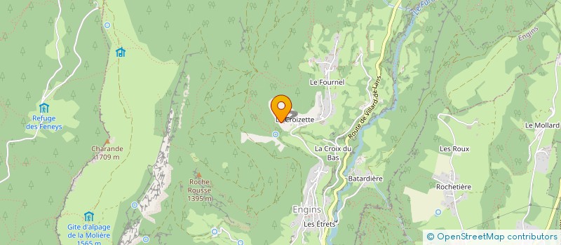 localisation de l'entreprise LA CROISETTE  ENGINS