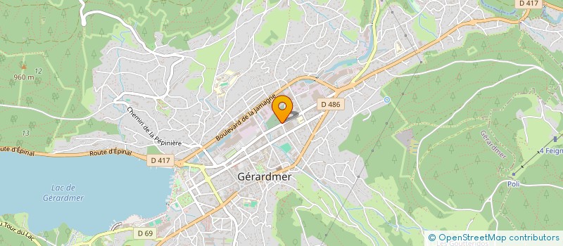 localisation de l'entreprise LA CROISETTE SA à GERARDMER