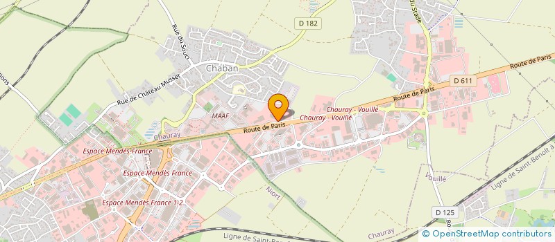 localisation de l'entreprise LA CROISSANTIERE POITOU CHARENTES à CHAURAY